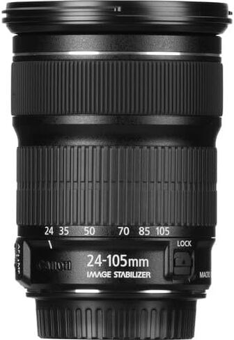 عدسة Canon EF 24-105mm f/3.5-5.6 هي عدسة STM | تكبير قياسي متعدد الاستخدامات مع تثبيت الصورة والتركيز التلقائي السلس لـ STM | رائعة للسفر والتصوير اليومي (9521B002) + حقيبة كتف + بطاقة سعة 64 جيجابايت in Saudi Arabia