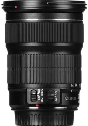 عدسة Canon EF 24-105mm f/3.5-5.6 هي عدسة STM | تكبير قياسي متعدد الاستخدامات مع تثبيت الصورة والتركيز التلقائي السلس لـ STM | رائعة للسفر والتصوير اليومي (9521B002) + حقيبة كتف + بطاقة سعة 64 جيجابايت in Saudi Arabia