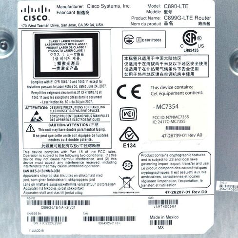 موجه الخدمات المتكاملة Cisco C891F-K9 890 Series مع محول الطاقة (متجدد) in Kuwait