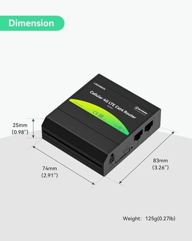 LINOVISION Industrial Teltonika 4G جهاز التوجيه الخلوي RUT241، تجاوز الفشل التلقائي، VPN متقدم، معتمد من Verizon/AT&T/T-Mobile، مودم 4G صناعي لأمريكا الشمالية in Kuwait