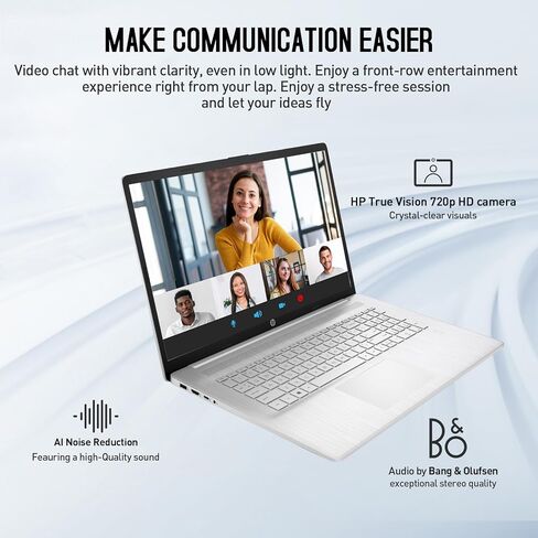 HP 17 Inch Laptop Touchscreen Computer, 17.3" HD+ Touch Screen Business Laptop PC, Intel Core i7, 64GB RAM, 2TB SSD, Windows 11 Pro, Backlit 10-Key, FP in Kuwait