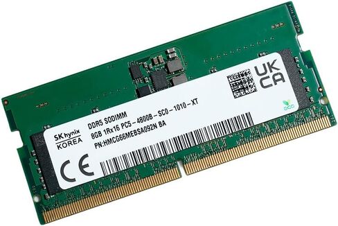 Hynix 8GB DDR5 4800MHz PC5-4800B SODIMM 1Rx8 1.1V 262-Pin Non-ECC وحدة ذاكرة الكمبيوتر المحمول استبدال ذاكرة الوصول العشوائي لـ Dell HP ASUS Lenovo PC HMCG66MEBSA092N in Kuwait