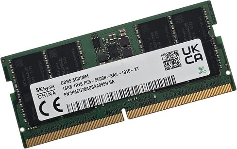 Hynix 8GB DDR5 4800MHz PC5-4800B SODIMM 1Rx8 1.1V 262-Pin Non-ECC وحدة ذاكرة الكمبيوتر المحمول استبدال ذاكرة الوصول العشوائي لـ Dell HP ASUS Lenovo PC HMCG66MEBSA092N in Kuwait