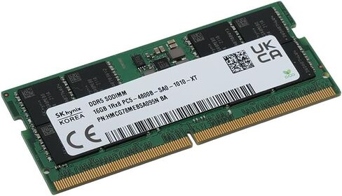 Hynix 8GB DDR5 4800MHz PC5-4800B SODIMM 1Rx8 1.1V 262-Pin Non-ECC وحدة ذاكرة الكمبيوتر المحمول استبدال ذاكرة الوصول العشوائي لـ Dell HP ASUS Lenovo PC HMCG66MEBSA092N in Kuwait