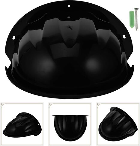 TEHAUX Outdoor Camera Rain Cover Shell Waterproof Security Camera Housing Protective Shield for Outdoor Surveillance Black Weatherproof Dustproof Shade in Saudi Arabia