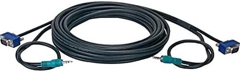 50' High Performance Ultrathin Vga/Qxga Hdtv/Hd15 Cable With Audio in Saudi Arabia