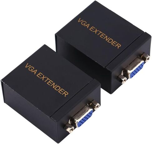 VBESTLIFE RJ45 to VGA Adapter, 60M CAT‑5/6 Replaces VGA Wire RJ45 to VGA Extender Transmitter Receiver Adapter Support IEEE‑568B Standard Ethernet Cable in Saudi Arabia