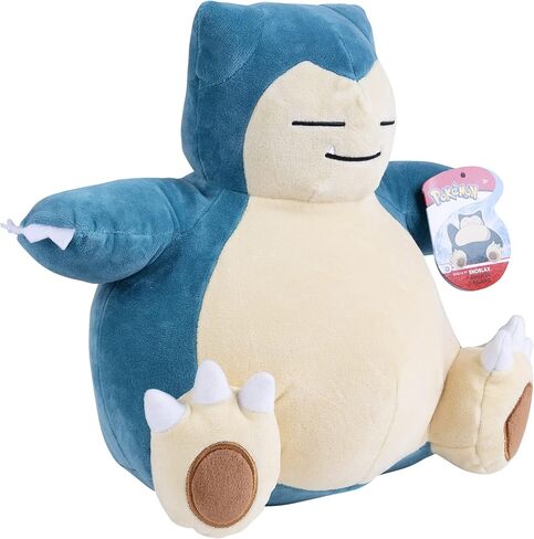Pokemon 12" Large Snorlax Plush - Officially Licensed - Generation One - Authentic 12-inch Soft Stuffed Animal Toy Figure - Holiday Christmas Stocking Stuffer Gift for Kids, Boys, Girls - 2+ in Saudi Arabia