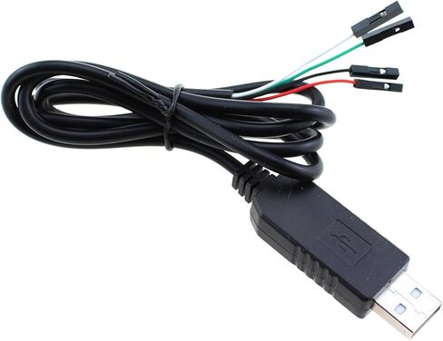 TAODAN USB to TTL Serial 3.3V Adapter Cable TX/RX Signal 4 Pin 0.1 Inch Pitch Female Connector 1m Electronics Computers Accessories in Saudi Arabia