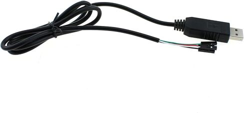 TAODAN USB to TTL Serial 3.3V Adapter Cable TX/RX Signal 4 Pin 0.1 Inch Pitch Female Connector 1m Electronics Computers Accessories in Saudi Arabia