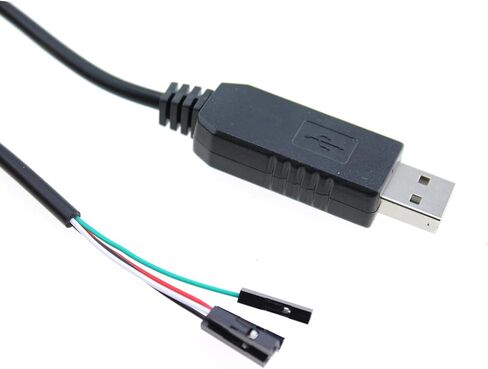 TAODAN USB to TTL Serial 3.3V Adapter Cable TX/RX Signal 4 Pin 0.1 Inch Pitch Female Connector 1m Electronics Computers Accessories in Saudi Arabia
