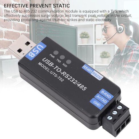 محول Bewinner USB إلى 485 232، محول تسلسلي صناعي ثنائي الاتجاه مع حماية من الرعد ودائرة ESD، لمعدات التحكم الصناعية ومتطلبات الاتصالات العالية in Kuwait