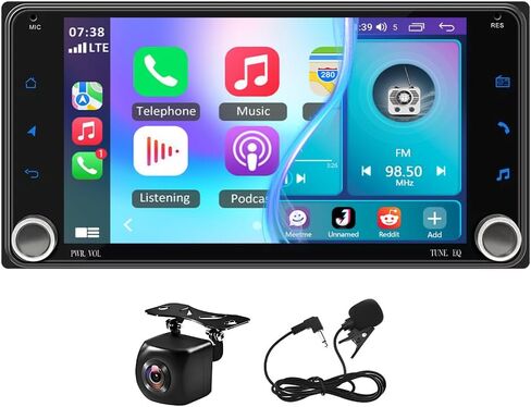 4G+64G Car Stereo for Toyota Hilux 1998-2004 7 Inch Touchscreen Android 13 Car Radio with Carplay & Android Auto GPS Navigation Head Unit w/Bluetooth WiFi FM/RDS Backup Camera Mirror Link SWC in Saudi Arabia