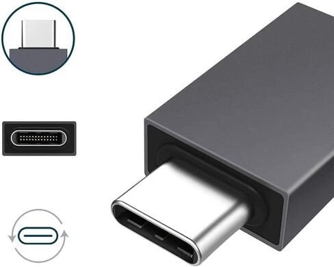 محول USB C إلى Micro USB، موصل تحويل من النوع C أنثى إلى Micro USB ذكر يدعم مزامنة بيانات الشحن متوافق مع Samsung Galaxy S7 S7 Edge وNexus 5 6 وأجهزة Micro USB قطعتان in Kuwait