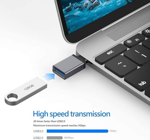 محول USB C إلى Micro USB، موصل تحويل من النوع C أنثى إلى Micro USB ذكر يدعم مزامنة بيانات الشحن متوافق مع Samsung Galaxy S7 S7 Edge وNexus 5 6 وأجهزة Micro USB قطعتان in Kuwait