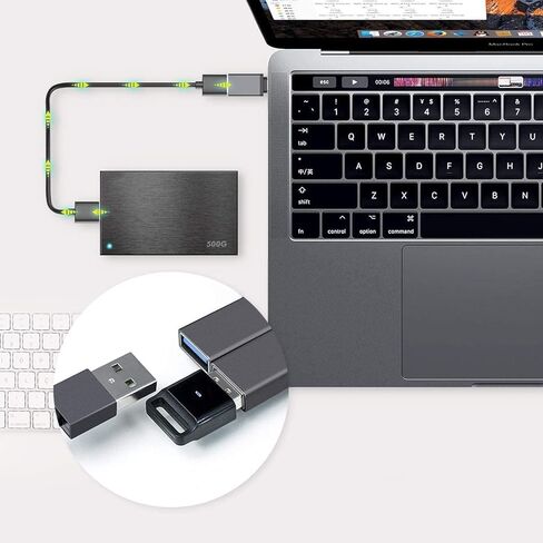 محول USB C إلى Micro USB، موصل تحويل من النوع C أنثى إلى Micro USB ذكر يدعم مزامنة بيانات الشحن متوافق مع Samsung Galaxy S7 S7 Edge وNexus 5 6 وأجهزة Micro USB قطعتان in Kuwait