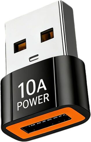 10 عبوات من محول USB-C إلى USB بقدرة 200 واط، ونقل بيانات 480 ميجابايت ومحول شحن سريع لسلسلة iPhone 16/15 وساعة Apple Watch Ultra/8/7 (أسود) in Kuwait