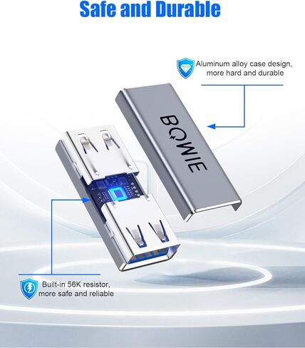 محول USB أنثى إلى أنثى 2 حزمة، USB 3.0 نوع A أنثى إلى أنثى موصل محول تمديد، 5 جيجابت في الثانية نقل البيانات والشحن لتوصيل التمديد اثنين USB-A ذكر ينتهي كابل الألومنيوم قذيفة رمادي in Kuwait