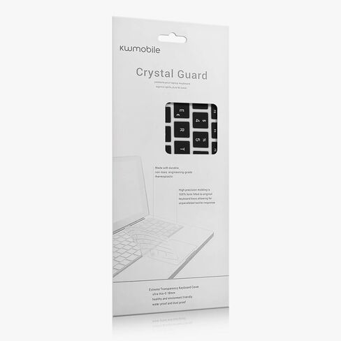 kwmobile Keyboard Cover Compatible with Apple MacBook Air 13 M4 2025 A3240 - QWERTY (Spain) Layout Keyboard Cover Silicone Skin - Black in Saudi Arabia