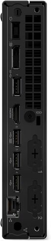 كمبيوتر سطح المكتب الصغير Lenovo ThinkCentre M75q Business (AMD Ryzen 7 PRO 8700GE، 64GB DDR5، 512GB PCIe SSD، WiFi 6، Bluetooth 5.2، 90W PSU، RJ-45، 1 Display Port، HDMI، Win 11 Pro) مع قاعدة توصيل USB-C in Kuwait