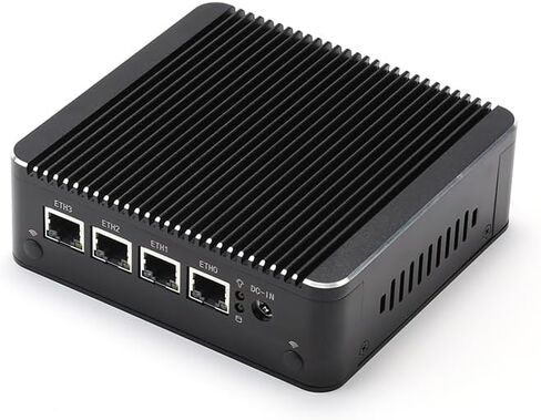 كمبيوتر صغير لجهاز جدار الحماية، Inter Celeron N2940 4 نوى و4 خيوط، 4 * شبكة LAN I210، دعم 1 * DDR3، دعم 1 * SATA solt، 1 * فتحة MSATA، كمبيوتر مكتبي صناعي (لا يوجد ذاكرة وصول عشوائي ولا SSD) in Kuwait