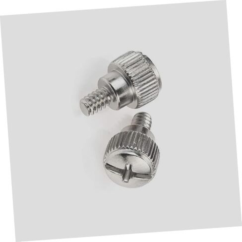 Veemoon 100pcs Knurled Thumbscrews Computer Chassis Screws Silver Replacement for Desktop PC Side Panel Fixing, Practical Computer Case Accessory for DIY Assembly in Saudi Arabia