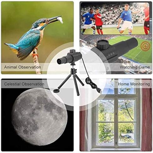 , Camera Telescope, 2 Megapixel 70 Times Zooming Lens Smart Motion Detection USB Digital Telescope with Tripod for Sport Competition Observation in Saudi Arabia