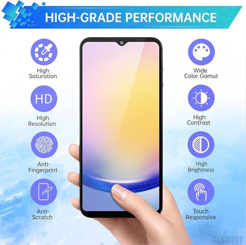 بديل شاشة Samsung Galaxy A25 AMOLED مع إطار شاشة AMOLED تعمل باللمس محول رقمي تجميع كامل زجاج إصلاح مع مجموعة أدوات إصلاح SM-A256U SM-A256U1 in Kuwait