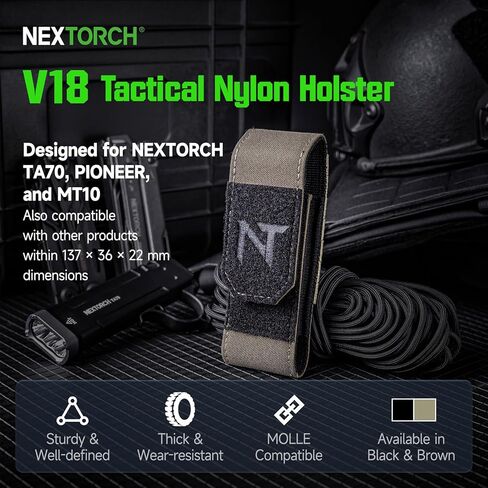 NEXTORCH V18 Tactical Nylon Holster for NEXTORCH TA70 Pioneer MT10 in Saudi Arabia