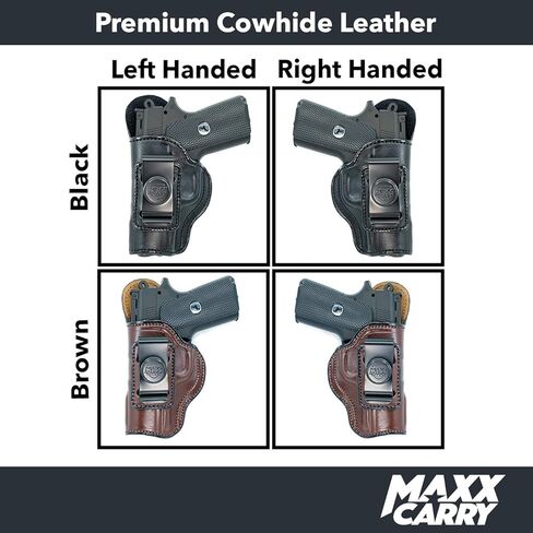 Maxx Carry داخل الحافظة الجلدية لحزام الخصر لـ Kimber 1911 3". حافظة IWB مع مشبك إخفاء للحمل. in Kuwait
