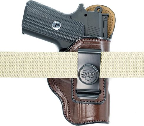 Maxx Carry داخل الحافظة الجلدية لحزام الخصر لـ Kimber 1911 3". حافظة IWB مع مشبك إخفاء للحمل. in Kuwait