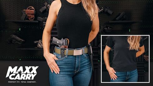 Maxx Carry داخل الحافظة الجلدية لحزام الخصر لـ Kimber 1911 3". حافظة IWB مع مشبك إخفاء للحمل. in Kuwait