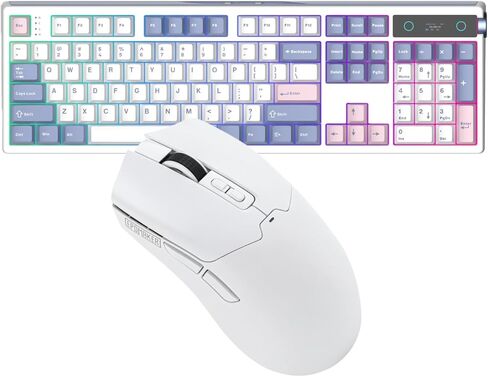 EPOMAKER TH108 PRO Full Size Mechanical Keyboard with Screen & Knob+Click Gaming Mouse Wireless 2.4Ghz/Bluetooth/Type-C in Saudi Arabia