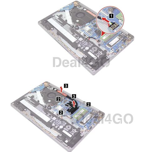 Deal4GO مروحة تبريد وحدة المعالجة المركزية 5F10S13990 5F10S13989 استبدال لينوفو IdeaPad 1 15AMN7 15ADA7 82VG 82R1 14ADA7 14AMN7 in Kuwait