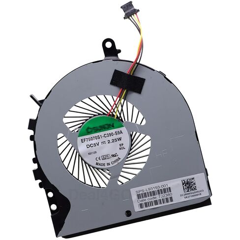 Deal4GO مروحة تبريد وحدة المعالجة المركزية 812682-001 بديلة لـ HP Envy 15-AE 15-AH M6-P M6-AE151DX 15-AE116TX 15T-AE in Kuwait