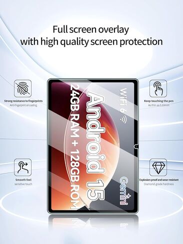 واقي شاشة لجهاز Frameflow P10_A Android 15 مقاس 10.1 بوصة، مضاد للخدش 9H حساس للمس، حواف مستديرة 2.5D خالية من الفقاعات، سهل التركيب، عبوتان. in Kuwait
