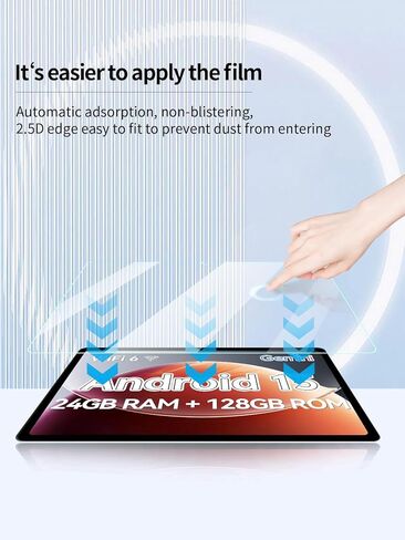 واقي شاشة لجهاز Frameflow P10_A Android 15 مقاس 10.1 بوصة، مضاد للخدش 9H حساس للمس، حواف مستديرة 2.5D خالية من الفقاعات، سهل التركيب، عبوتان. in Kuwait