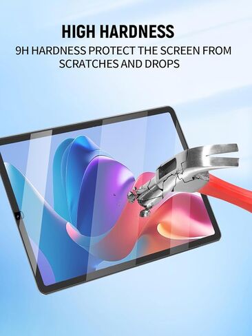 واقي شاشة لجهاز BNCF Bpad Mini SE Android Tablet 8.7 بوصة، طبقة زجاجية مقواة مضادة للخدش 9H سهلة التركيب، بدون فقاعات، عبوتان in Kuwait