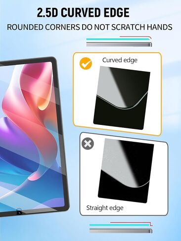 واقي شاشة لجهاز BNCF Bpad Mini SE Android Tablet 8.7 بوصة، طبقة زجاجية مقواة مضادة للخدش 9H سهلة التركيب، بدون فقاعات، عبوتان in Kuwait