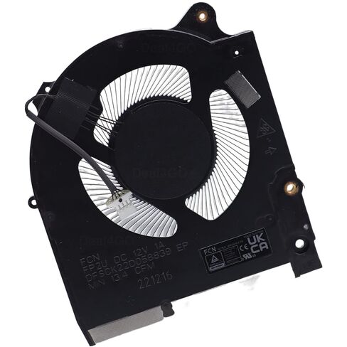 Deal4GO CPU & GPU Graphics Cooling Fan 6GD3H 06HH2 0VGY4 Replacement for Dell Alienware M15 R7 M15 R6 M15 R5 Ryzen (2021) in Kuwait