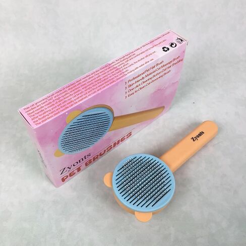 Zyonts Pet brushes – Gentle Deshedding & Detangling Brush for Dogs & Cats, Comfortable Handle, Safe & Effective Fur Care in Saudi Arabia