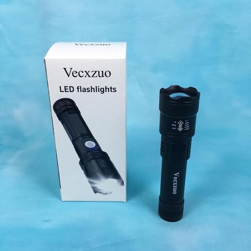 Vecxzuo LED flashlights – Ultra Bright Rechargeable Torch, Multiple Lighting Modes in Saudi Arabia