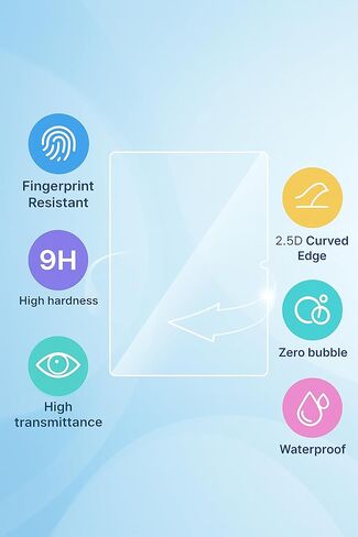 [2 Pack Screen Protector for Lenovo Tab One Tablet 8.7 Inch Tempered Glass Film, Screen Protector for Tab One 8.7" Tablet Anti-Scratch & Sensitive & 9H Hardness in Saudi Arabia