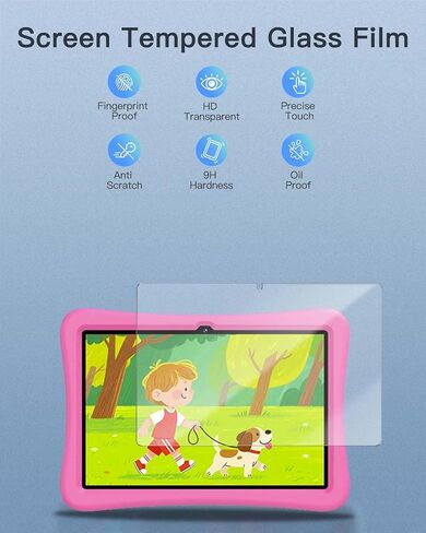 Screen Protector for SVITOO P10PKIDS Android 14 Kids Tablet 10 inch, 9H Hardness Tempered Glass for SVITOO P10PKIDS Kids Tablet Anti-Scratch, Bubble Free, HD Clarity in Saudi Arabia