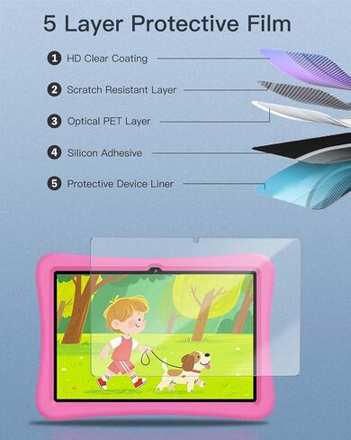 Screen Protector for SVITOO P10PKIDS Android 14 Kids Tablet 10 inch, 9H Hardness Tempered Glass for SVITOO P10PKIDS Kids Tablet Anti-Scratch, Bubble Free, HD Clarity in Saudi Arabia