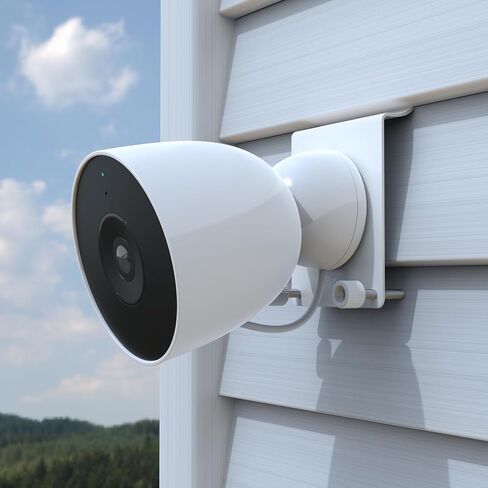 Vinyl Siding Mount Compatible with Google Nest Cam Outdoor Battery 2nd Generation Security Camera (White) in Saudi Arabia