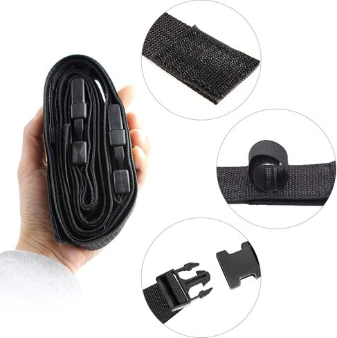KUDES 2 Pack Vehicle Fishing Rod Holder for Car 5 Rod Capacity Adjustable 86.6 Inches Length Easy Install Fishing Car Rod Carrier Belt Strap for SUV Wagons Van in Saudi Arabia