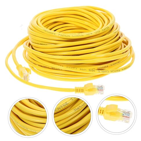 20m High-Speed Cat Ethernet Cable Networking Cord Stylish Design for Home Computers Routers Fast Data Transfer Secure Connection Easy to Identify in Saudi Arabia