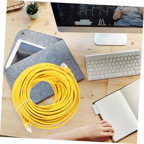 20m High-Speed Cat Ethernet Cable Networking Cord Stylish Design for Home Computers Routers Fast Data Transfer Secure Connection Easy to Identify in Saudi Arabia