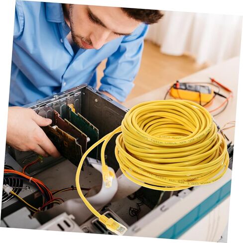 20m High-Speed Cat Ethernet Cable Networking Cord Stylish Design for Home Computers Routers Fast Data Transfer Secure Connection Easy to Identify in Saudi Arabia